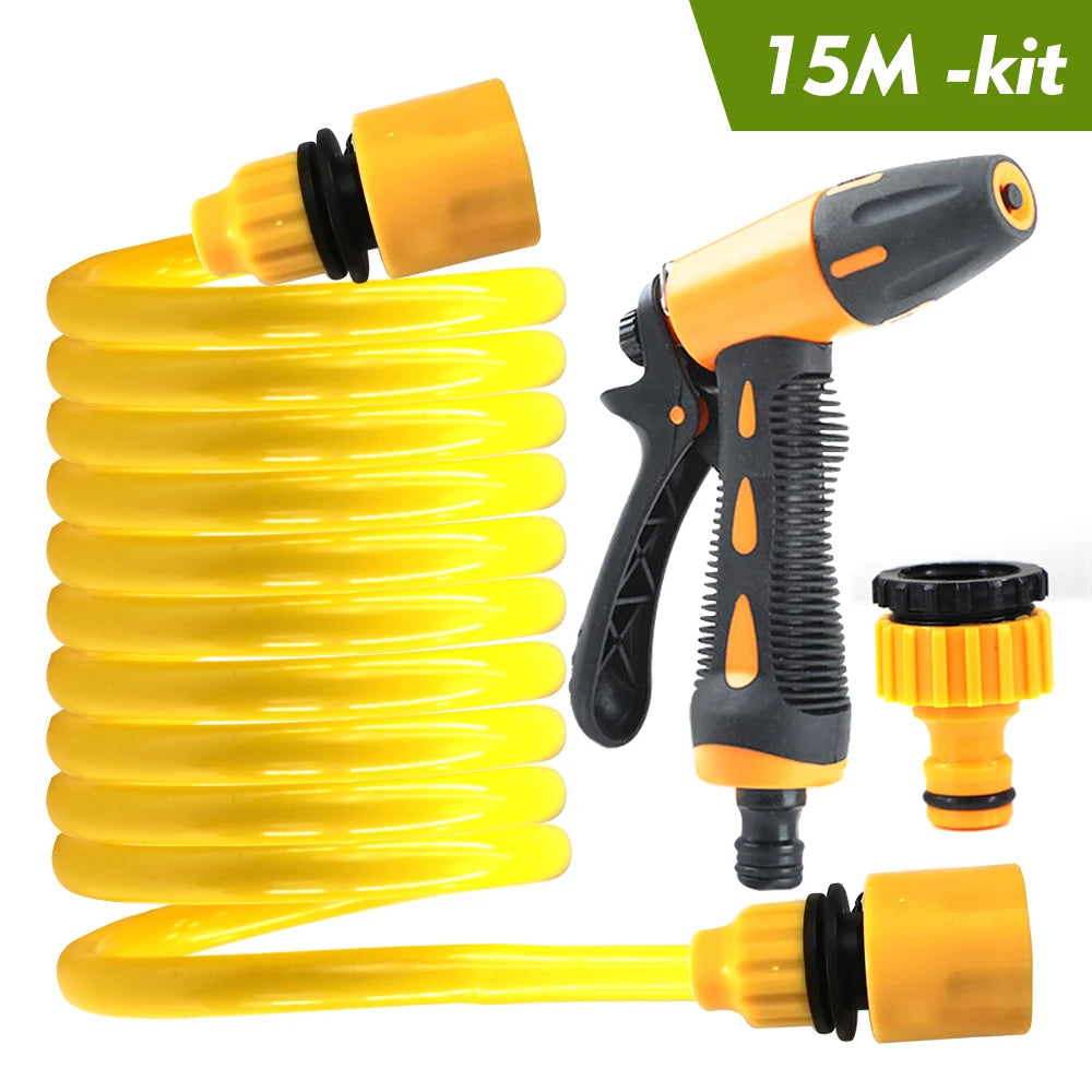 Retractable Garden Hose with Spray Gun
