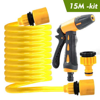 Retractable Garden Hose with Spray Gun