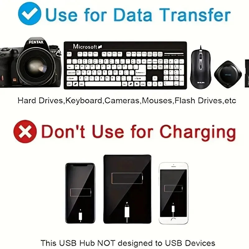 USB 2.0 Multi-Port Hub with Switches
