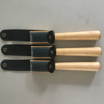 Wood-Handle Suede Sole Shoe Cleaning Wire Brush