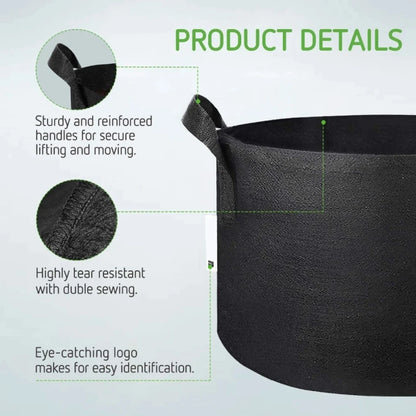 Fabric Grow Bags for Vegetables, Flowers & Herbs