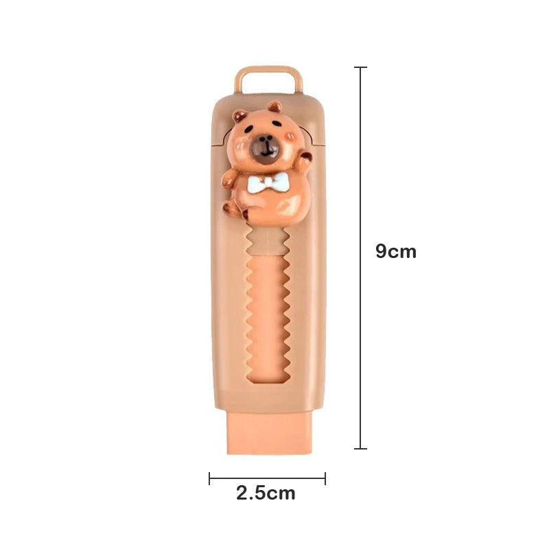 Cute Capybara Retractable Eraser