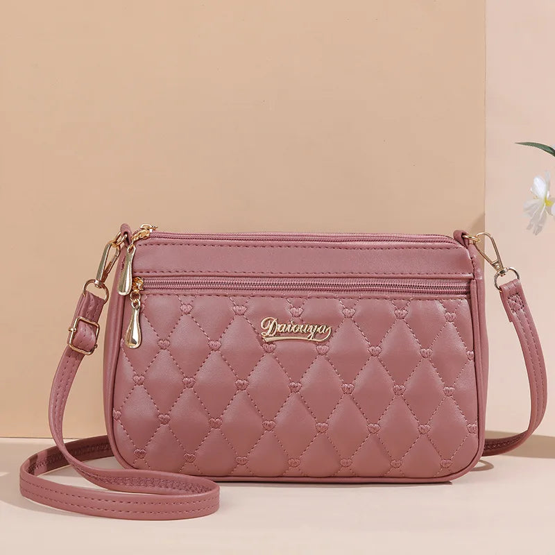 Embroidered Satchel Handbag