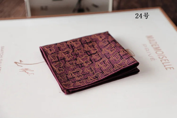 Korean Retro Geometric Pocket Square