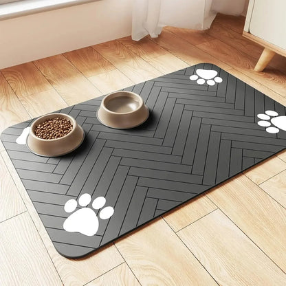 Absorbent Waterproof Food & Water Bowl Placemat