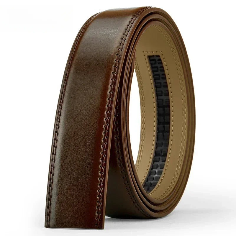 Men’s No-Buckle Cowskin Belt