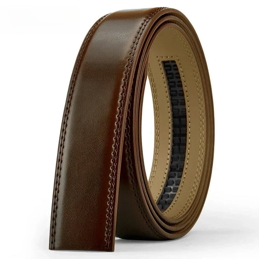 Men’s No-Buckle Cowskin Belt