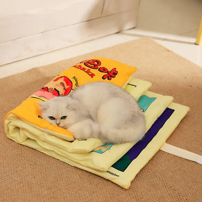 Book Style Foldable Pet Bed Mat