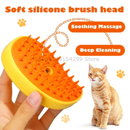 3-in-1 Pet Steam Brush