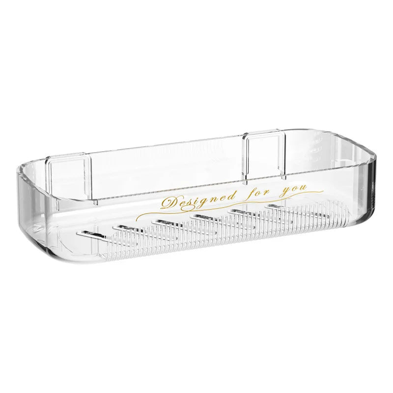 Wall-Mounted Bathroom Storage Basket & Organizer Rack