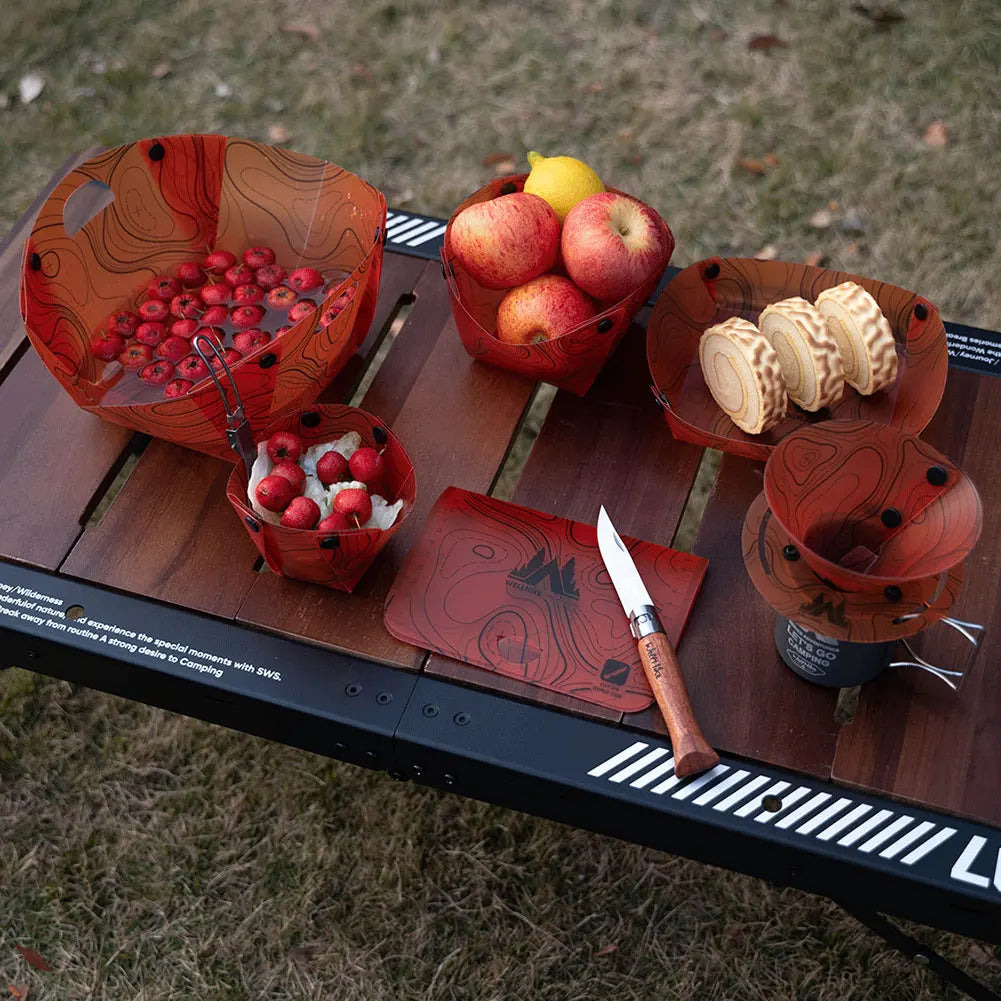 Lightweight Folding Outdoor Tableware Set