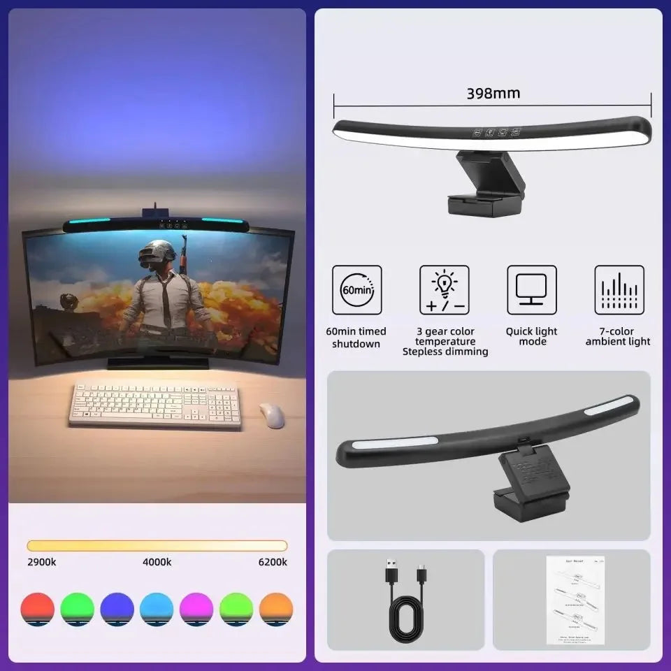 RGB Monitor Light Bar with Backlight