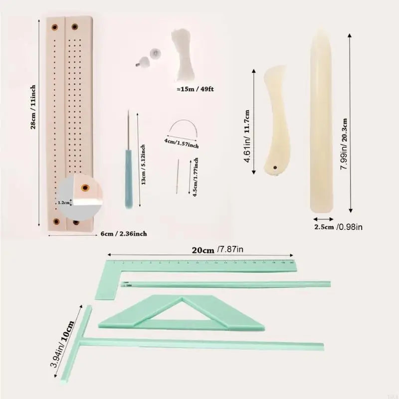 Bookbinding Ruler & Scrapbooking Tool Kit