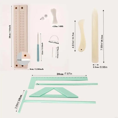 Bookbinding Ruler & Scrapbooking Tool Kit