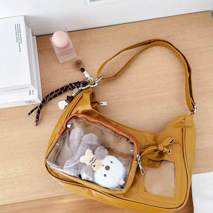 Y2K Transparent Ita Shoulder Bag