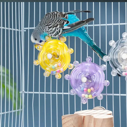 Interactive Rotating Treat Dispenser for Birds