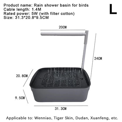Automatic Bird Bath Fountain with Circulating Water