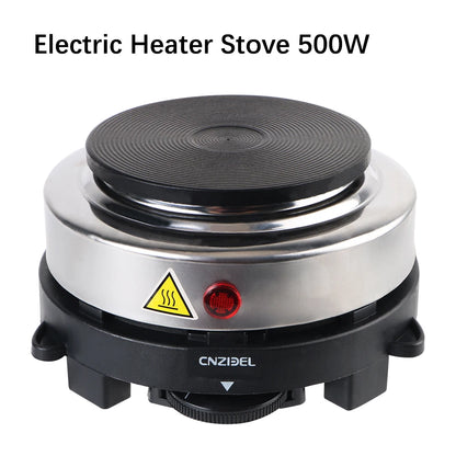 Milk Water Coffee Heating Furnace Multifunctional Mini Electric Heater Stove Hot Cooker Plate 500W 220V KitchenAppliance EU Plug