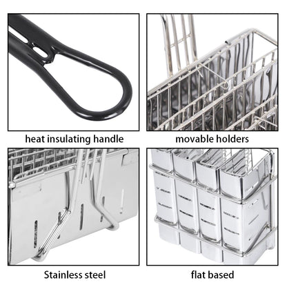 Stainless Steel Square Taco & French Fry Frying Basket