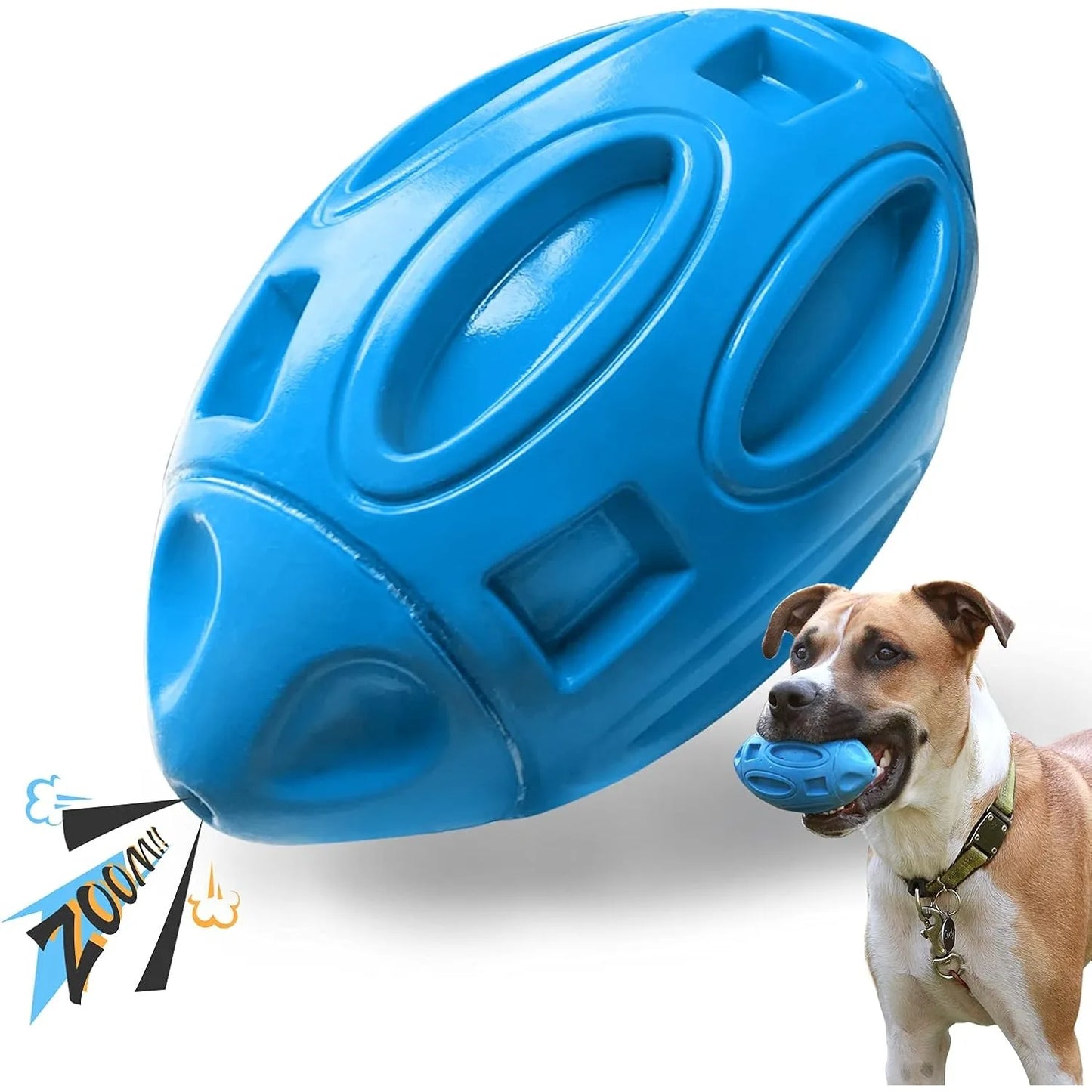 Durable Rubber Squeaky Dog Chew Ball Toy