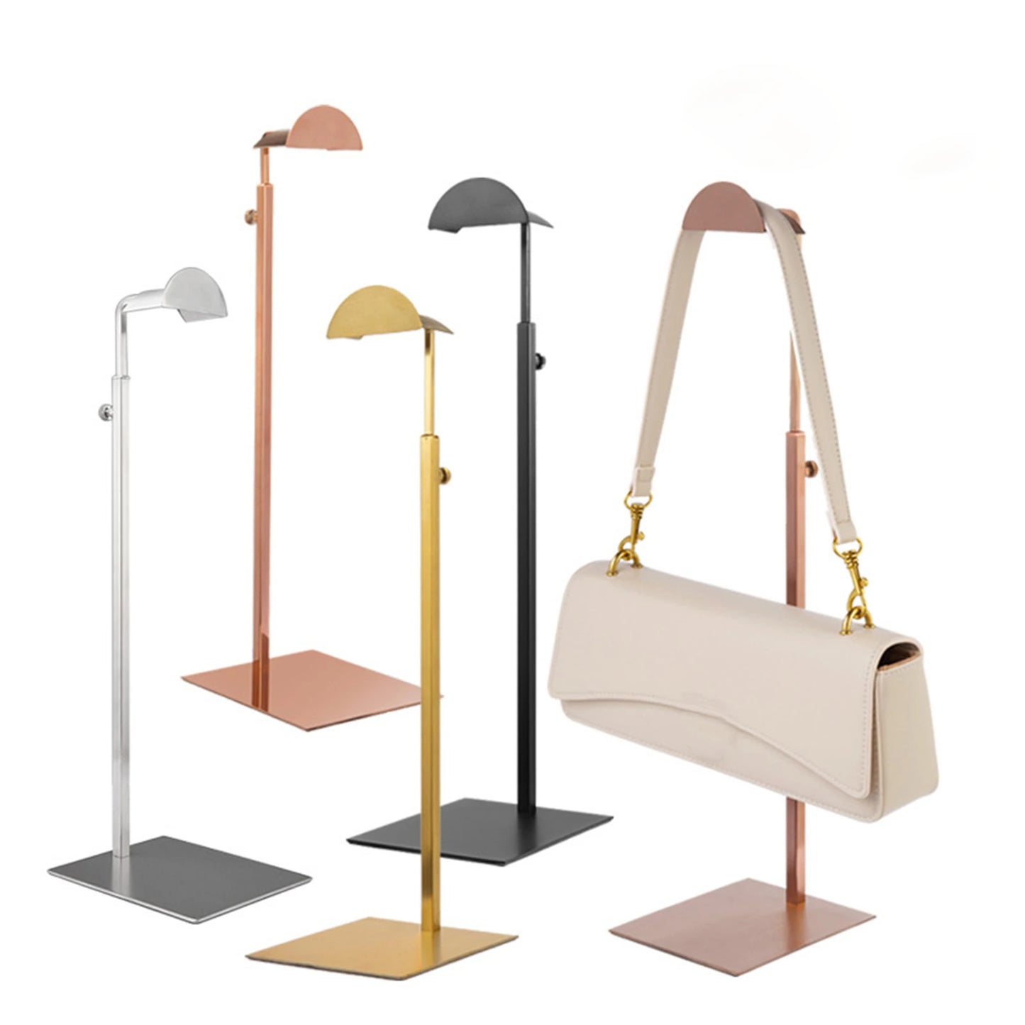 Adjustable Stainless Steel Handbag Display Stand