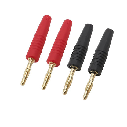 2mm Gold Plated Banana Plug Connector Set
