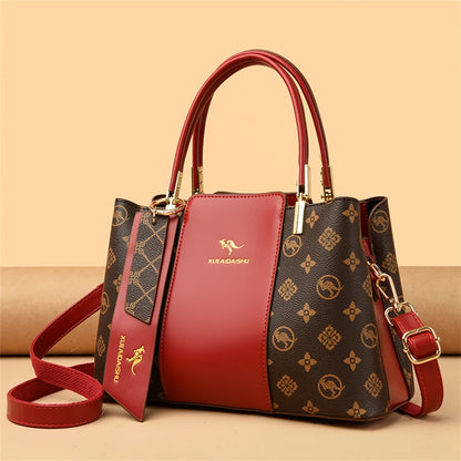 Large Capacity Women’s Leather Tote Handbag