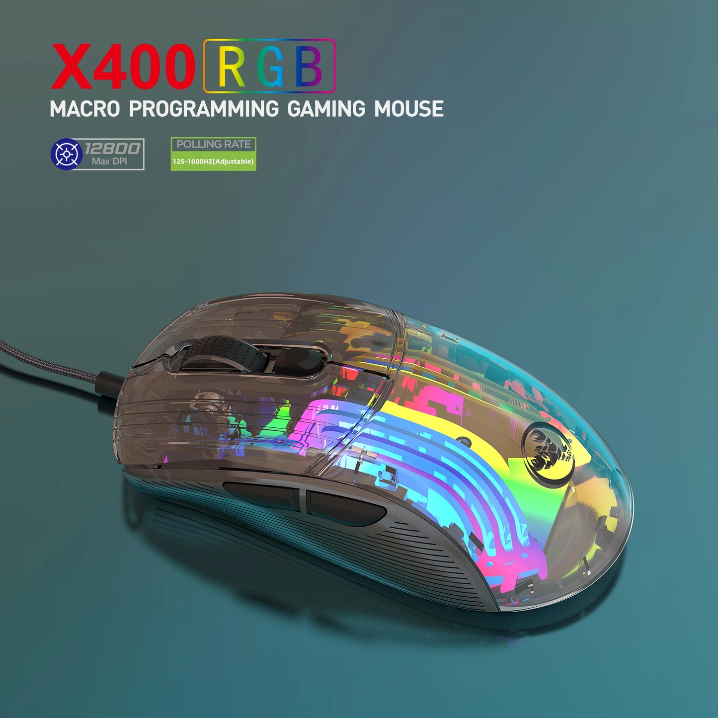 HXSJ X400 RGB Programmable Gaming Mouse