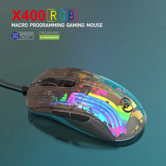 HXSJ X400 RGB Programmable Gaming Mouse