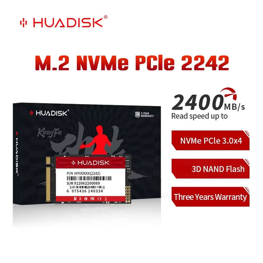 HUADISK M.2 NVMe PCIe 3.0 x4 SSD 2242 Internal Solid State Drive