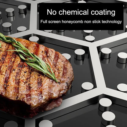 Tri-Ply Stainless Steel Honeycomb Frying Pan