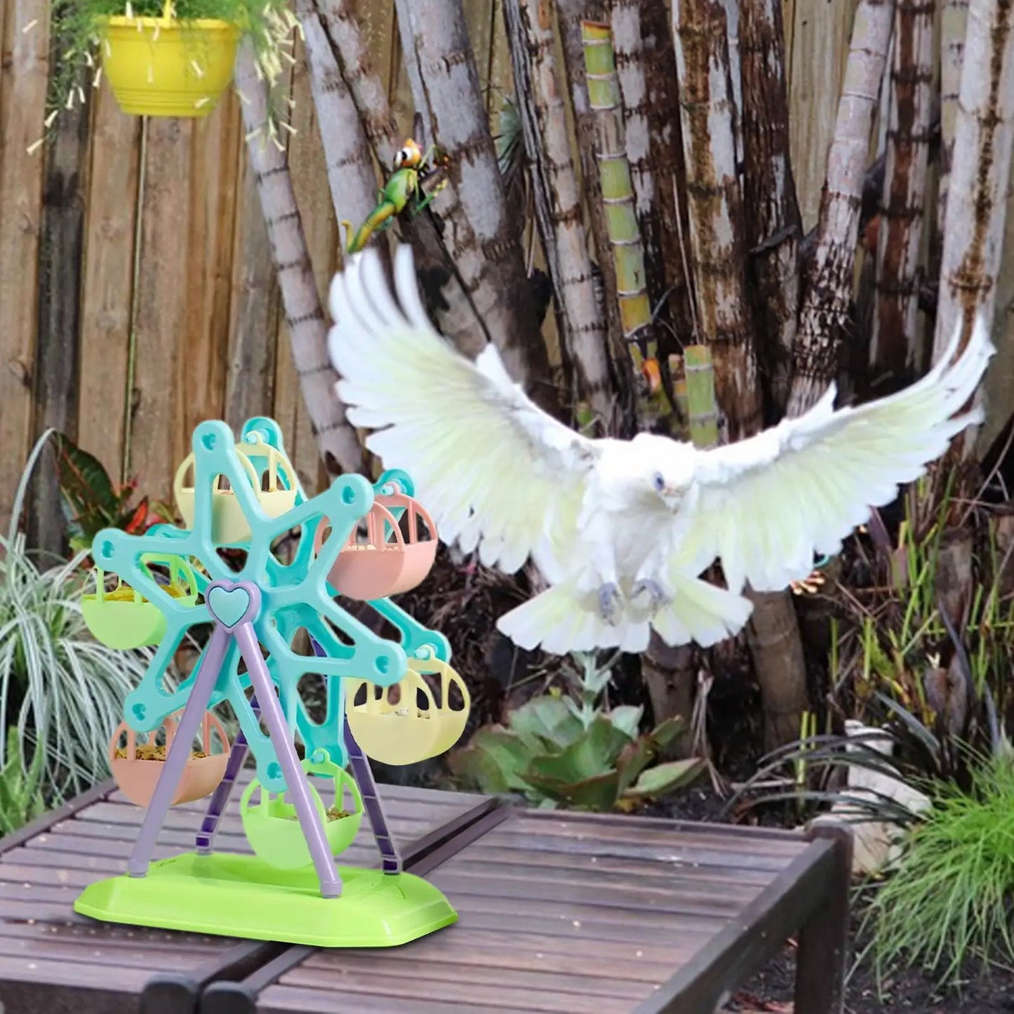 Interactive Bird Ferris Wheel Feeder Toy
