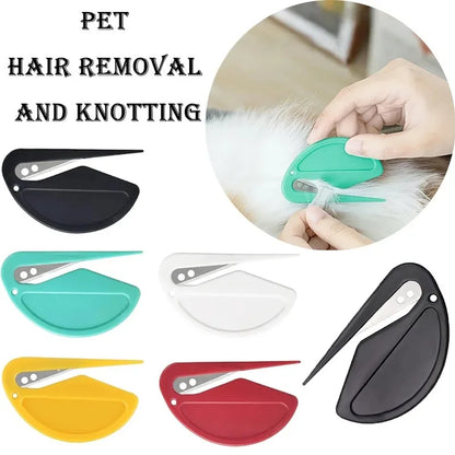 Pet Knot Cutter Comb – Stainless Steel Hair Remover Grooming Tool