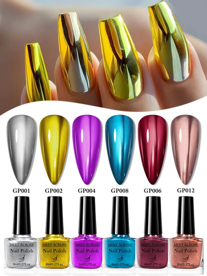 Mirror Metallic Nail Polish Set