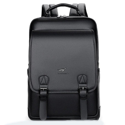 Men'S Backpack PU Leather for Business