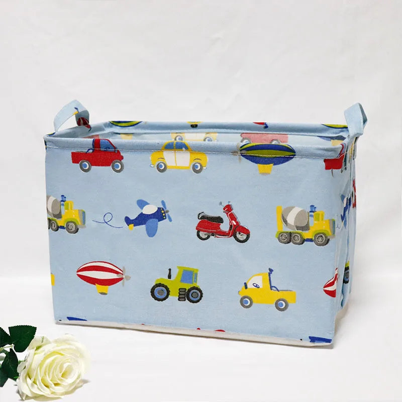 Foldable Fabric Storage Container with Handle