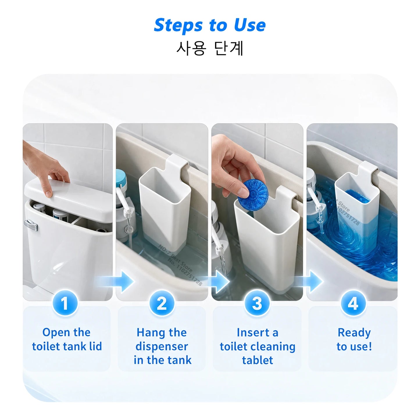 Toilet Tank Slow-Release Cleaner Dispenser