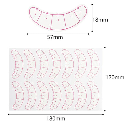 Eyelash Mapping Stickers