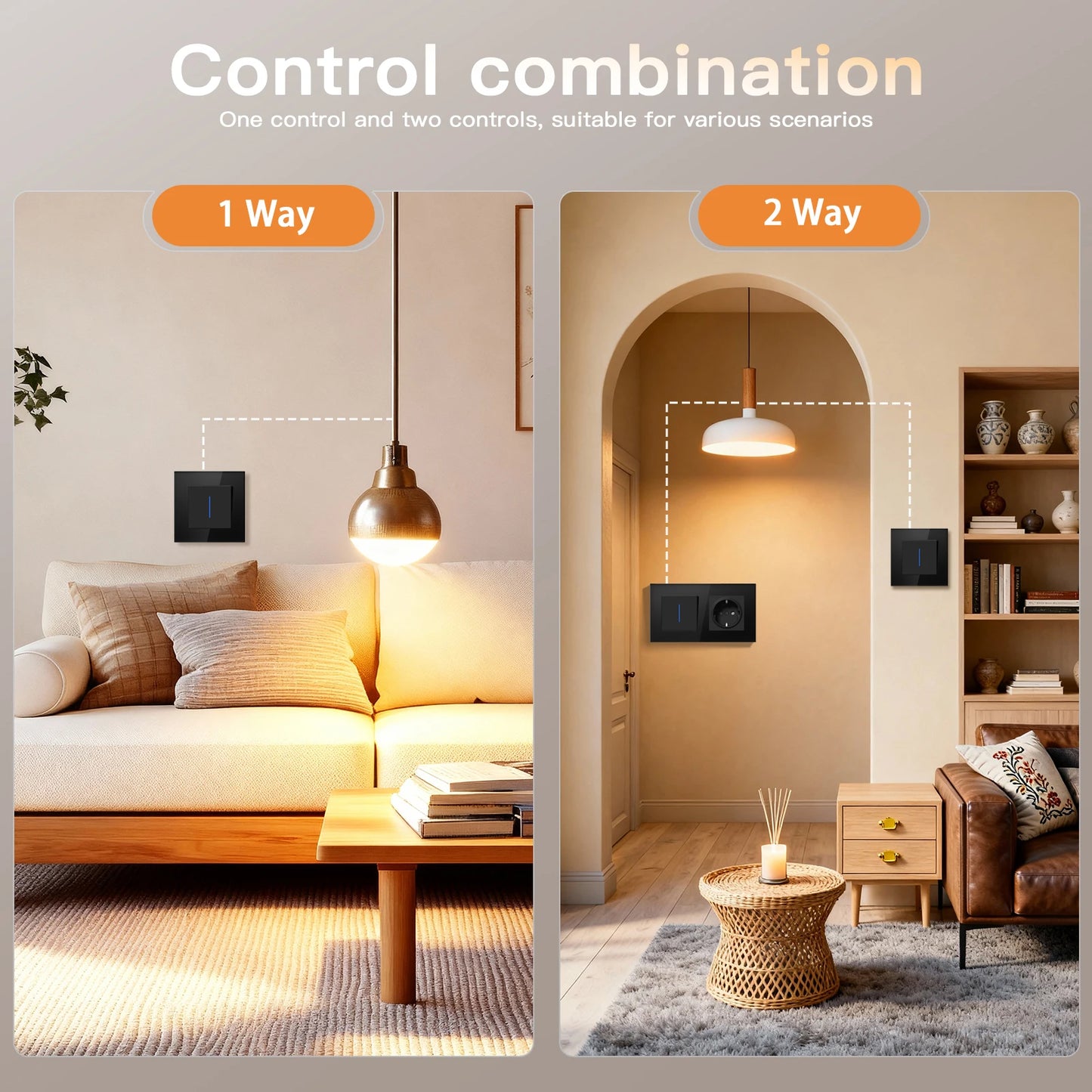 Mechanical Wall Switch & EU Power Socket Series