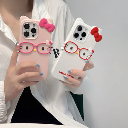 Hello Kitty 3D Silicone Phone Case for iPhone