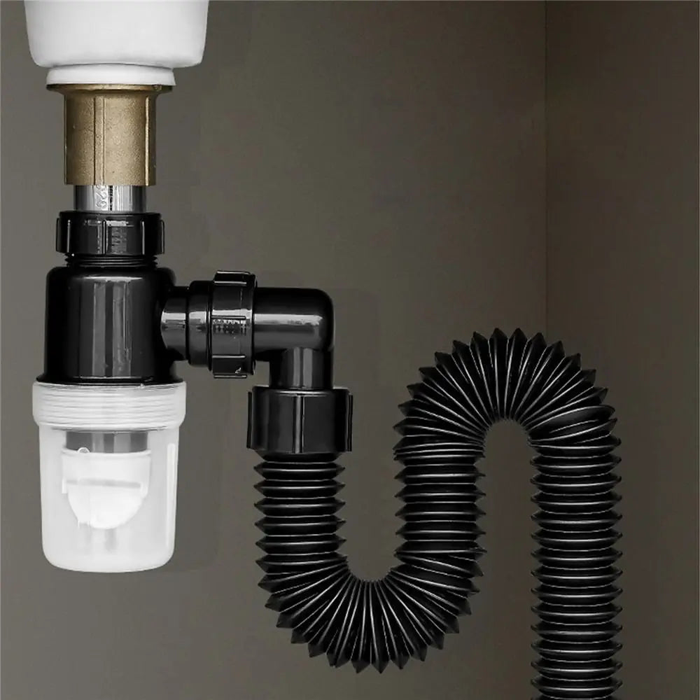 Universal Flexible Sink Drain Pipe with Deodorising Trap