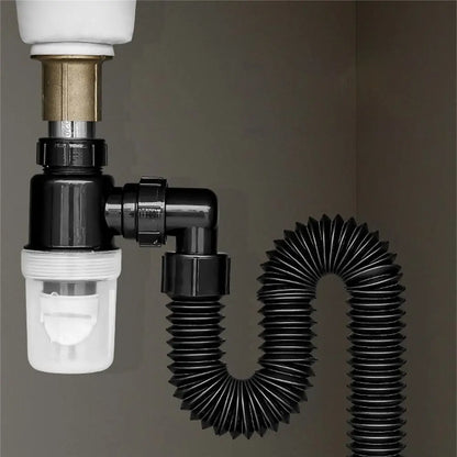 Universal Flexible Sink Drain Pipe with Deodorising Trap