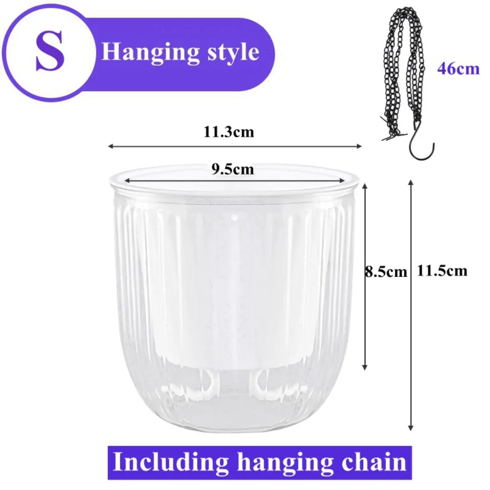 Self-Watering Hanging Planter Pot