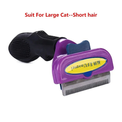Pet Deshedding Grooming Comb for Cats & Dogs