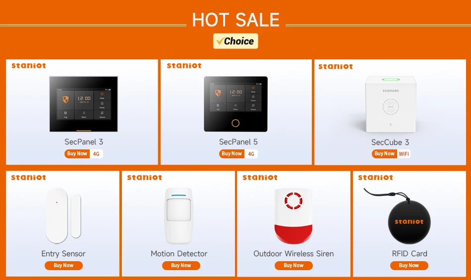 Staniot SecPanel 5 WiFi Alarm System