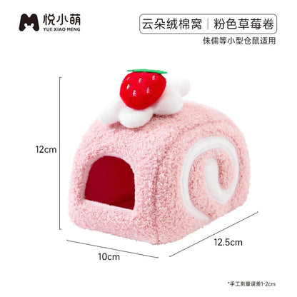 Warm Plush Hamster House