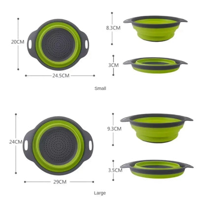 Foldable Fruit & Vegetable Drain Basket