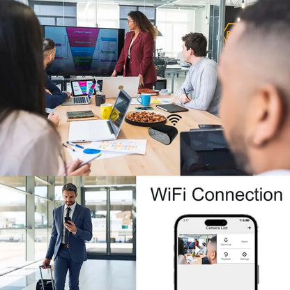 Smart 4K HD WiFi Clock Camera with Motion Detection