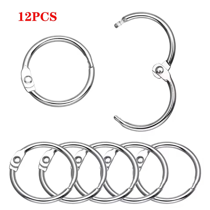 Openable Metal Book Binding Rings for Albums, Crafts & Organizers
