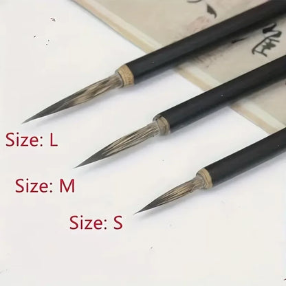 Professional Weasel & Stone Badger Hair Fine Line Painting Brushes